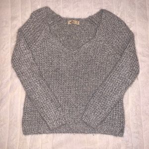 Hollister Gray Knit Sweater